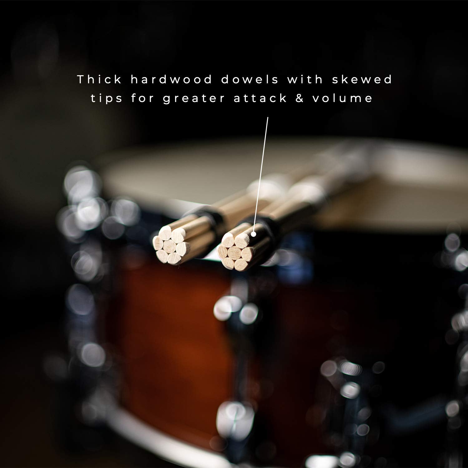 Meinl Stick & Brush Heavy Multi Rod Bundle Sticks With Solid Thick Hardwood Dowels And Adjustable Rings Made In Germany (Sb207)